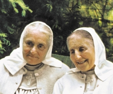 Mother Martyria (left) and Mother Basilea